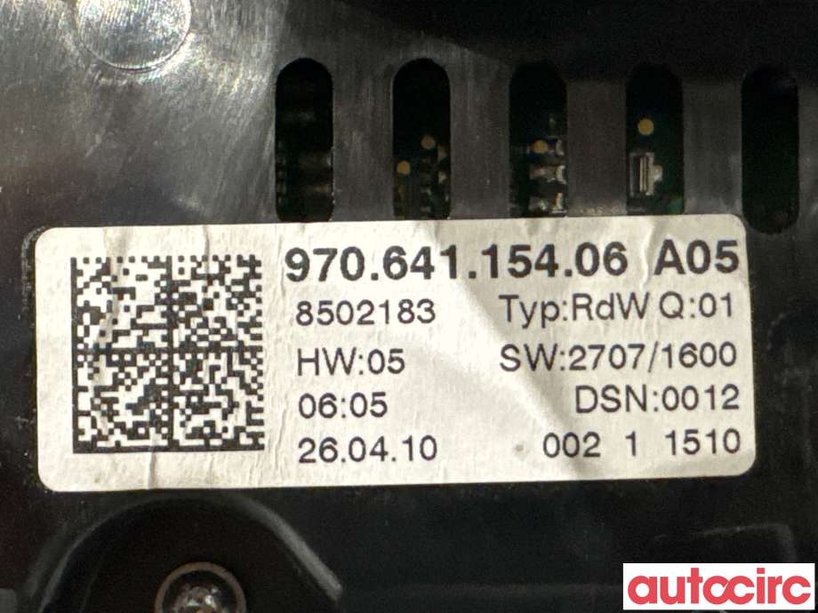 Instrumentpanel til Porsche Panamera 2009-2017 (Type I) (970) (970) (PORSCHE|97064115409||97064115406)