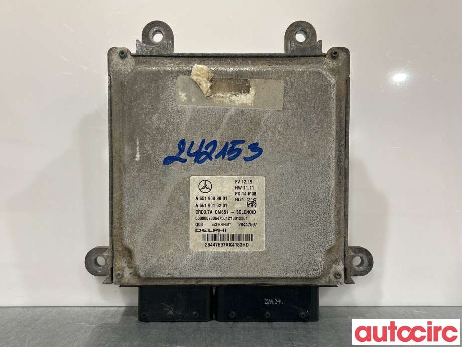 Styreenhet motor til Mercedes E-Klasse 2013-2016 (Fase 2) (W212) (W212) (MERCEDES|A6519009901|28447597)