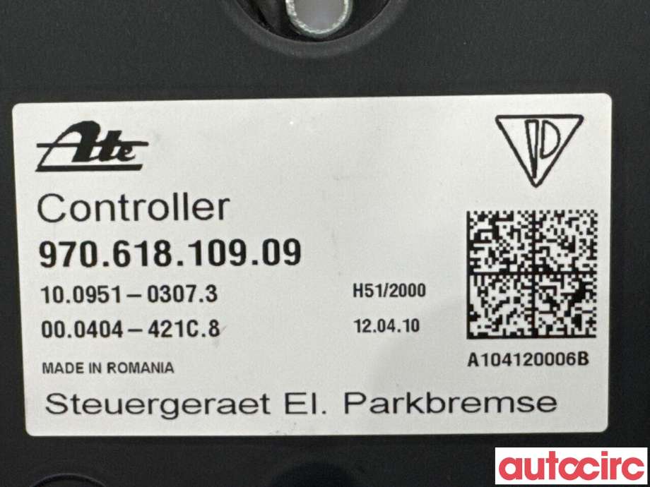 Styreenhet elektrisk parkbrems (EPB - Electric Parking Brake) til Porsche Panamera 2009-2017 (Type I) (970) (970) (PORSCHE|97061810910||97061810909)