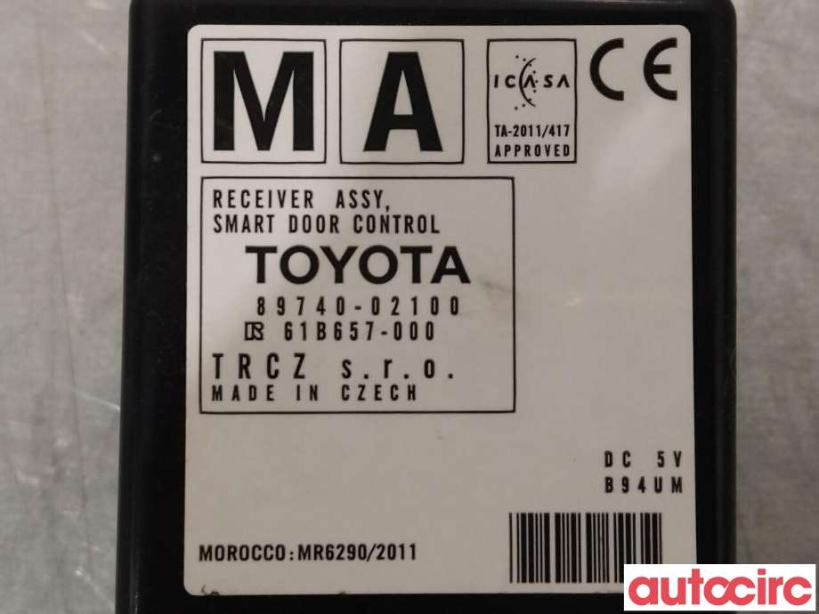 Styreenhet sentrallås til Toyota Auris 2013-2015 (Type II, Fase 1)  (TOYOTA|8974002100||89740-02100)