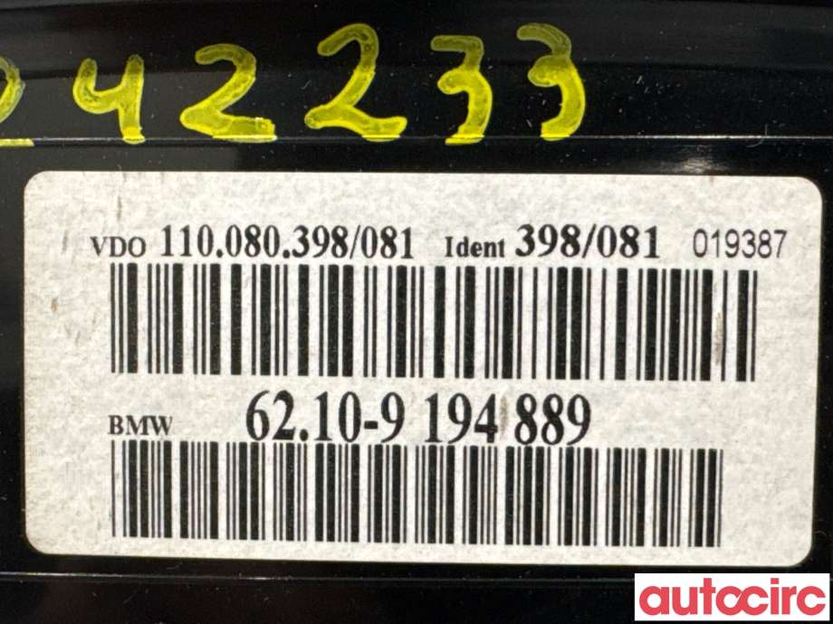 Instrumentpanel til BMW 5-Serie 2003-2010 (E60/E61) (E60/E61) (BMW|62109194889||6210-9194889)