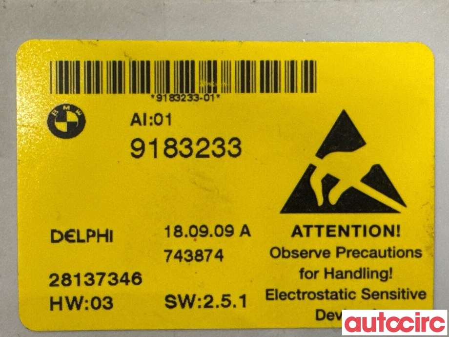 Styreenhet diverse til BMW 5-Serie 2003-2010 (E60/E61) (E60/E61) (BMW|61319183233|28137346|9183233)