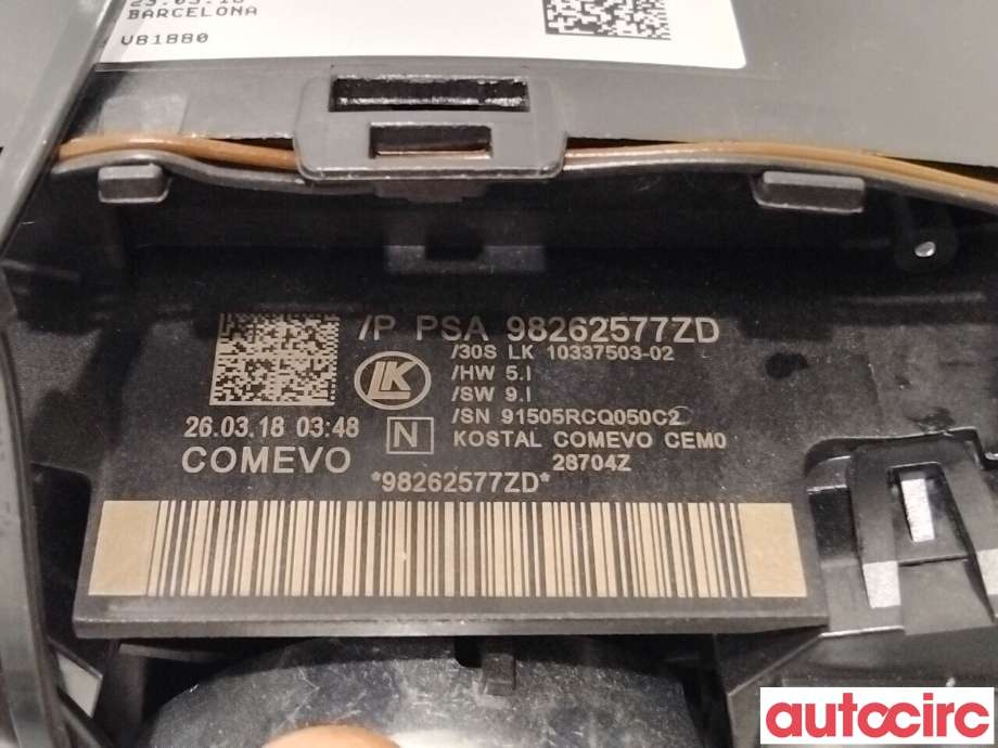 Bryter combi til Toyota Proace 2016-->> (Type II) (TOYOTA|SU001A5074|10337503-02|98262577ZD)