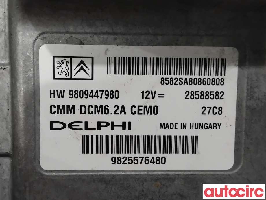 Styreenhet motor til Toyota Proace 2016-->> (Type II)  (TOYOTA|SU001A7172|28588582|9809447980)