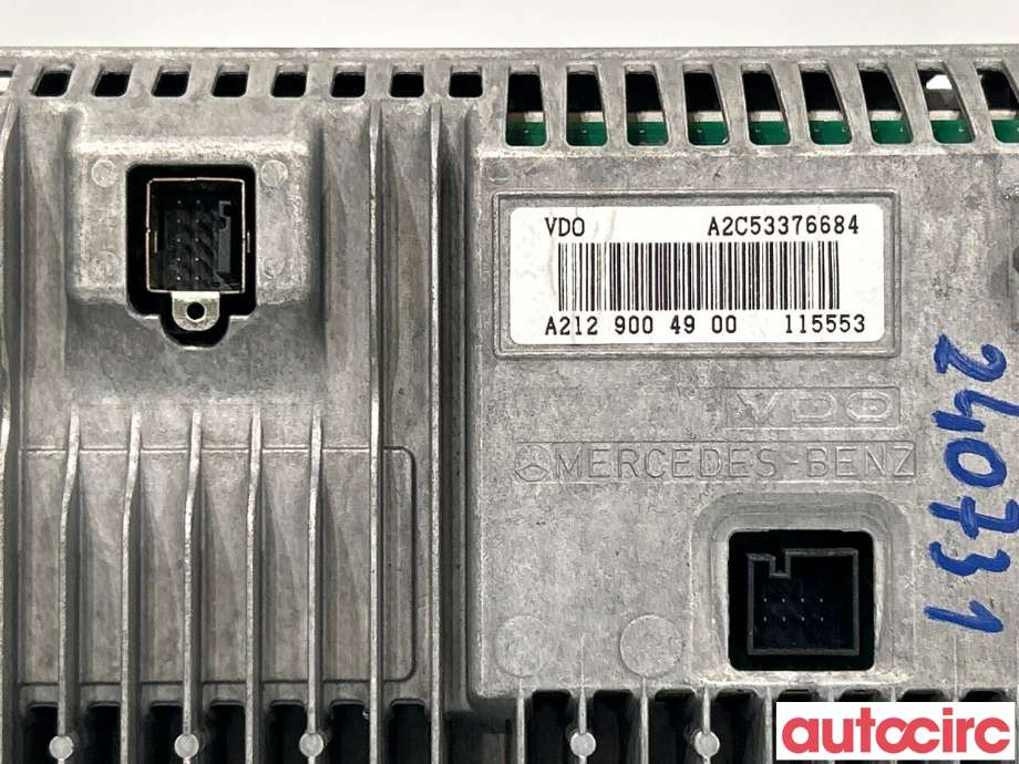 Multimedia display (MCU - Media Controller Unit) til Mercedes E-Klasse 2009-2013 (Fase 1) (W212) (W212) (MERCEDES|A2129008707|A2129004900)