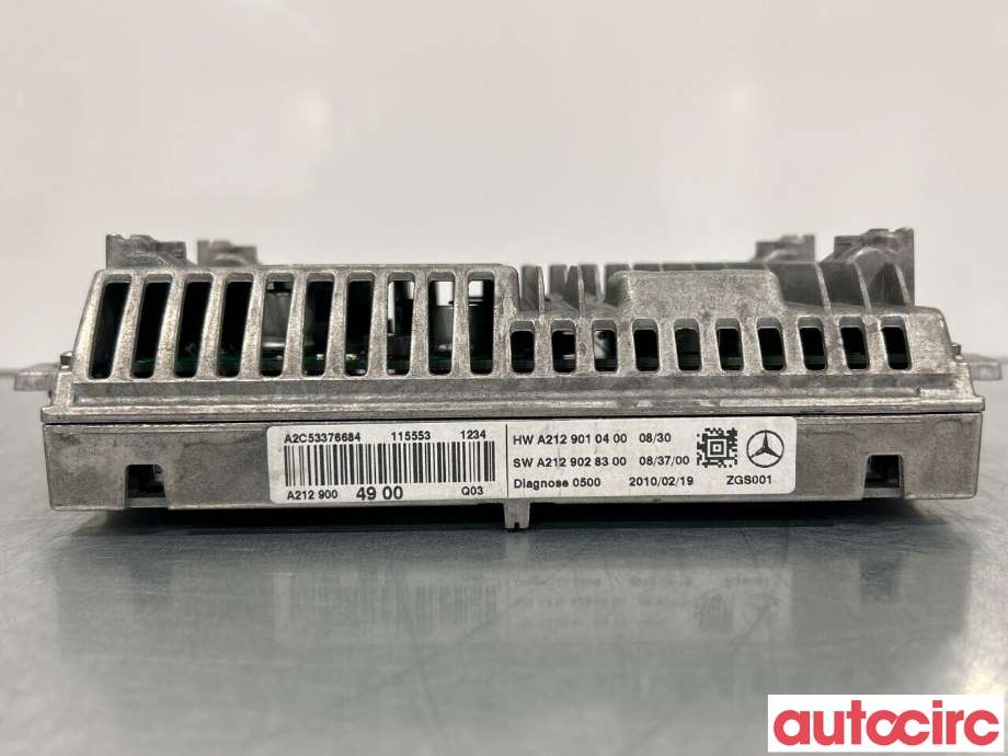 Multimedia display (MCU - Media Controller Unit) til Mercedes E-Klasse 2009-2013 (Fase 1) (W212) (W212) (MERCEDES|A2129008707|A2129004900)