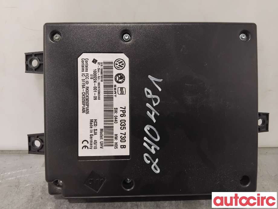 Dashbord telefon til VW Jetta, 2011-->>  (VOLKSWAGEN|5K0035730J)