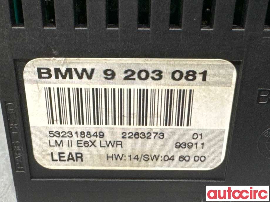 Styreenhet diverse til BMW 5-Serie 2003-2010 (E60/E61) (E60/E61) (BMW|61359203081||9203081)