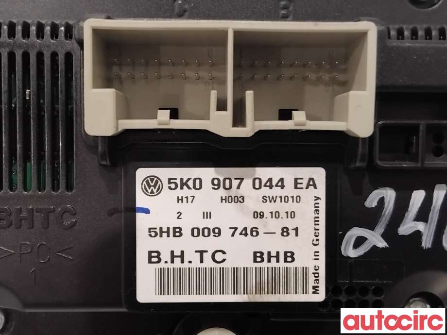 Varmeapparat betjening til VW Jetta 2011-->> (VOLKSWAGEN|5K0907044EA|5HB009746-81|5K0907044HB)