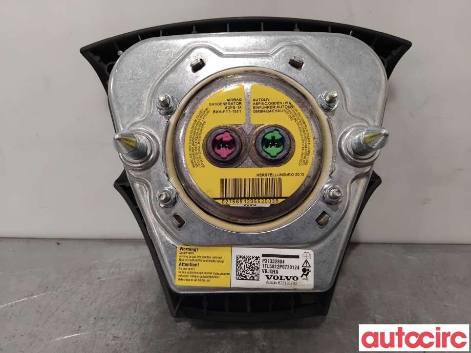 Airbag rattpute til Volvo V50 2007-2012 (Fase 2)  (VOLVO|31332804|)