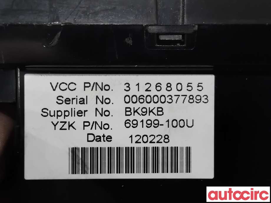 Instrument diverse til Volvo V50 2007-2012 (Fase 2)  (VOLVO|36001469|69199-100U|31268055)