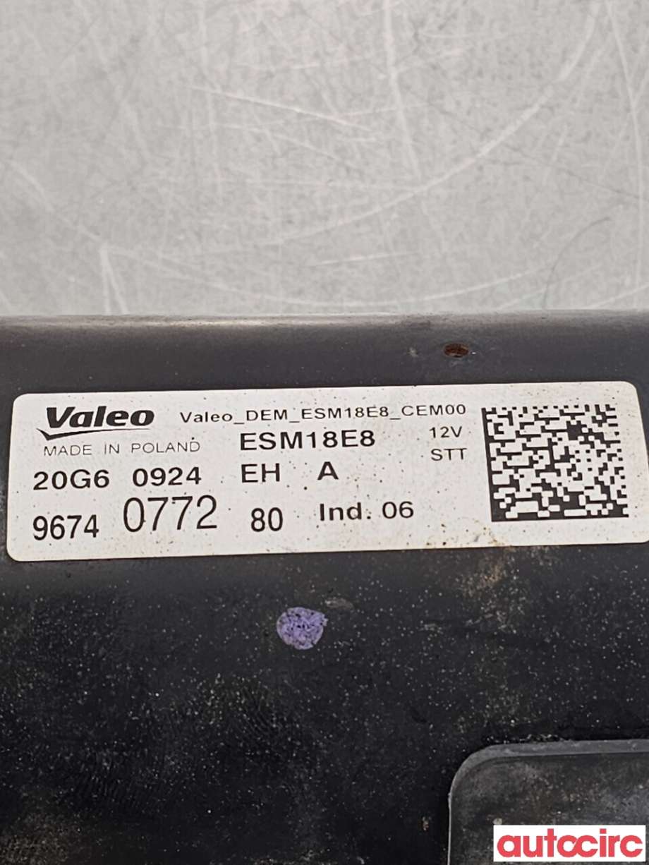 Starter til Peugeot 2008 2013-2019 (Type I)  (PEUGEOT|1628564780|ESM18E8|9674077280)
