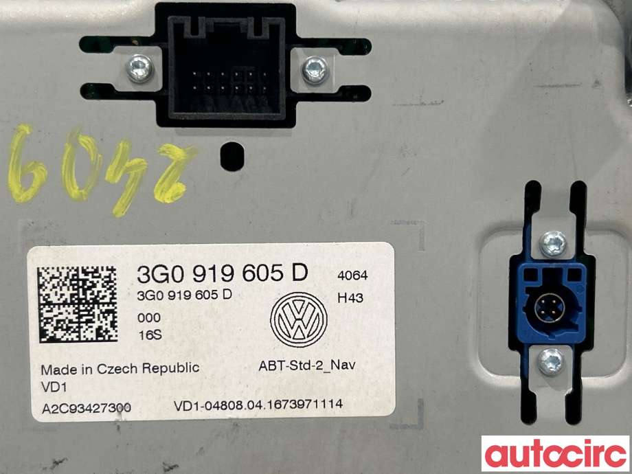 Instrument kjørecomputer til VW Golf VII 2012-2017 (Fase 1)  (VOLKSWAGEN|3G0919605D|)