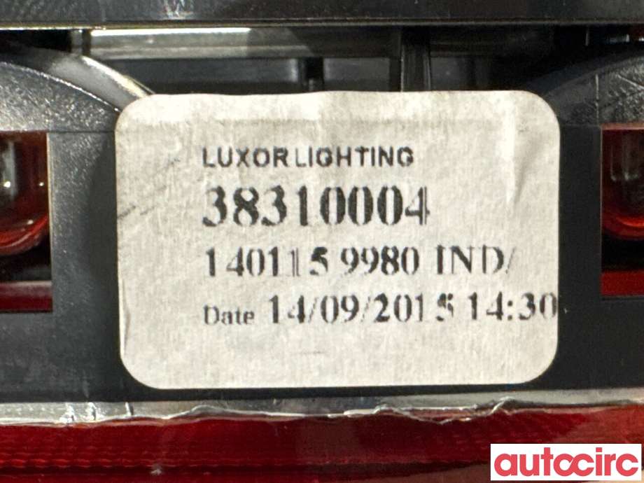 Baklykt bremselys bakrute til Peugeot Expert 2007-2016 (Type II)  (PEUGEOT|6350CS||38310004)