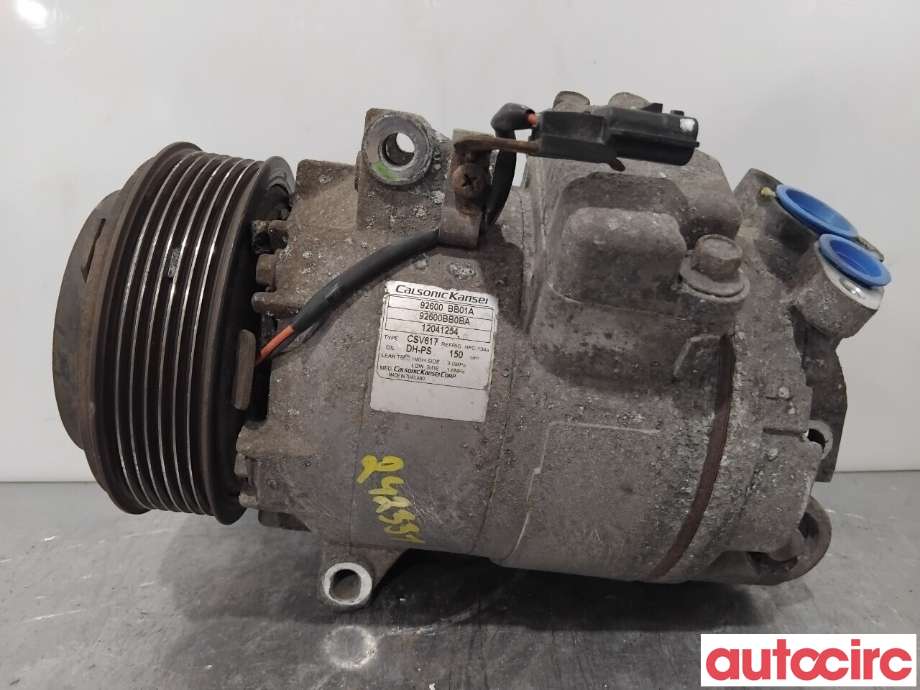 Aircondition kompressor til Nissan Qashqai 2010-2014 (Type I, Fase 2) (NISSAN|92600BB01A|CSV617|92600BB02B)
