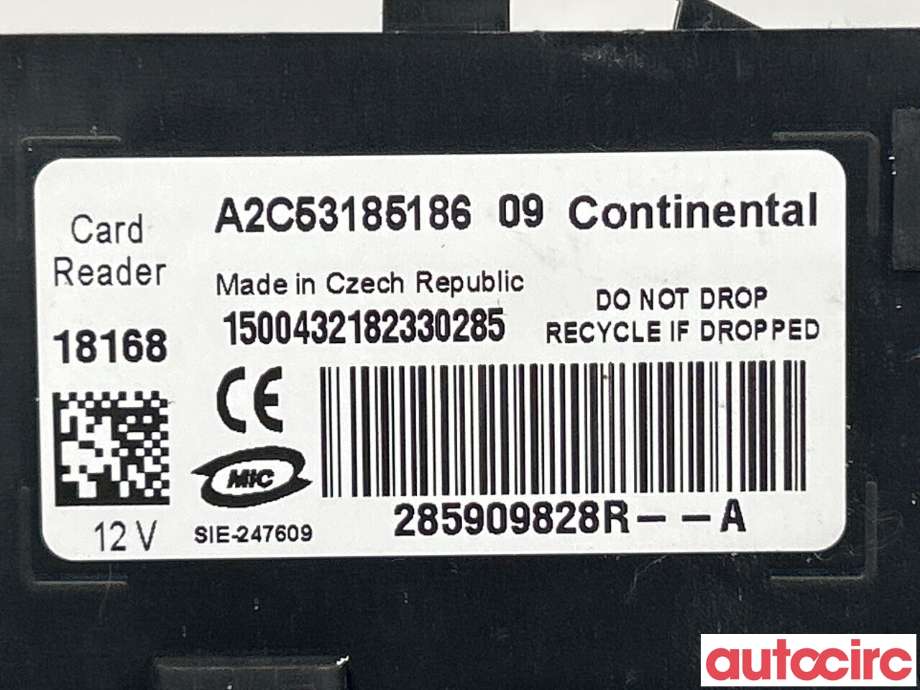 Tenningslås til Renault Zoe 2013-2019 (Fase 1) (RENAULT|285909828R)