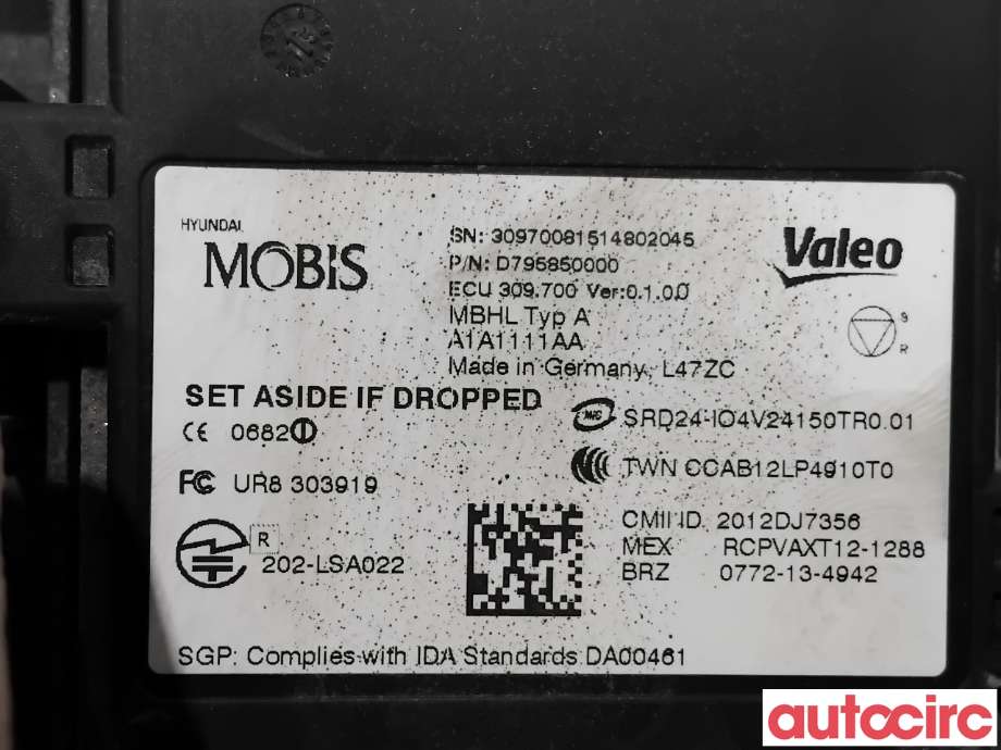 Sensor radar til Hyundai Tucson 2015-2020  (HYUNDAI|95811D7000|D795850000|95811-D7000)