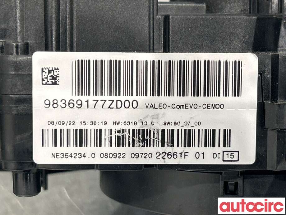 Bryter combi til Peugeot 208 2019-->> (Type II)  (PEUGEOT|98369177ZD)