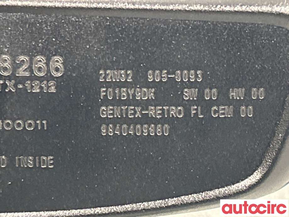 Speil innvendig til Peugeot 208 2019-->> (Type II)  (PEUGEOT|98332062XT|9840409880)