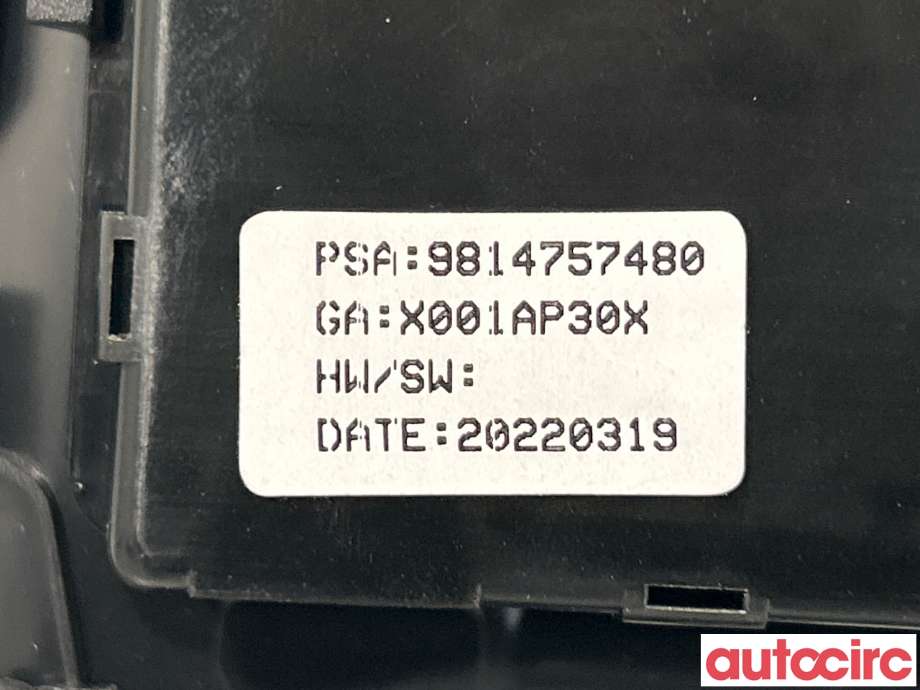 Taklyspanel til Peugeot 208 2019-->> (Type II)  (PEUGEOT|9814757480)