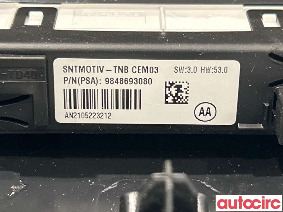 Taklyspanel til Peugeot 208 2019-->> (Type II)  (PEUGEOT|9814757480)
