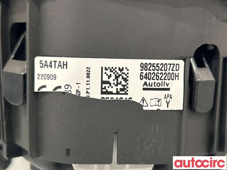 Airbag rattpute til Peugeot 208 2019-->> (Type II)  (PEUGEOT|98255207ZD)