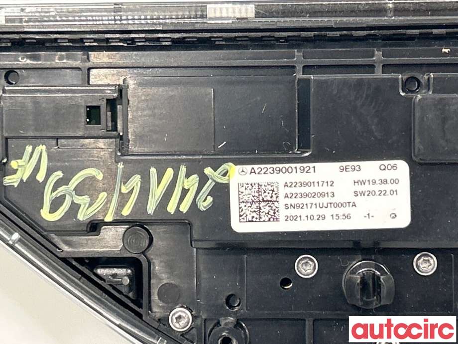 Bryter diverse til Mercedes EQS 2021-->> (V297) (V297) (MERCEDES|A2239009033|A2239001921)