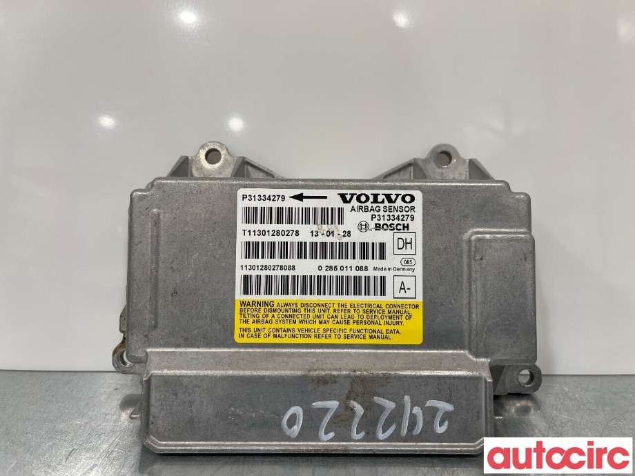 Airbag elektronikk til Volvo V60 2010-2013 (Type I, Fase 1) (VOLVO|31658440|31334279)