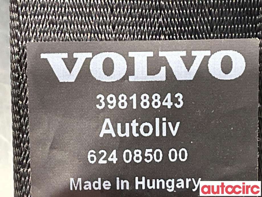 Sikkerhetsbelte foran høyre til Volvo V60 2010-2013 (Type I, Fase 1) (VOLVO|39818843)