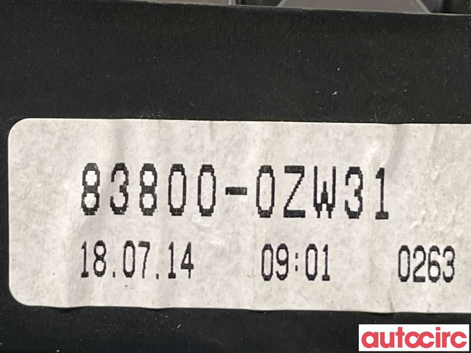 Instrumentpanel til Toyota Auris 2013-2015 (Type II, Fase 1)  (TOYOTA|838000ZW31|)