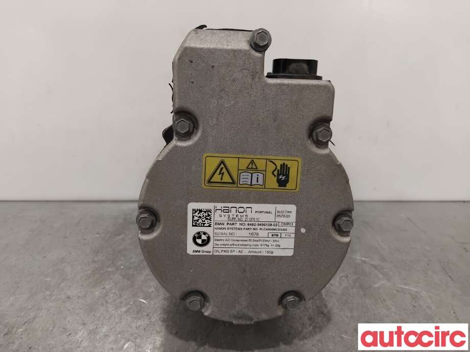 Aircondition kompressor til BMW X1 2015-2022 (F48) (F48) (BMW|64529496106|PLCA600MCD3J03|6452-9496109)