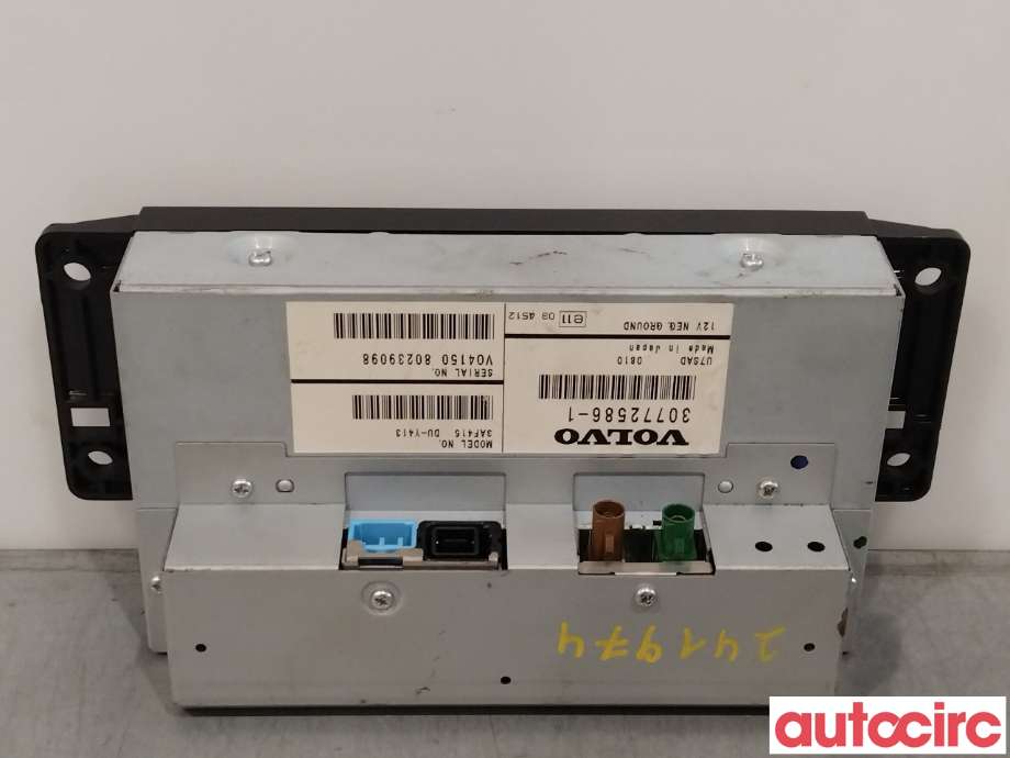 Multimedia display (MCU - Media Controller Unit) til Volvo XC60 2008-2013 (Type I, Fase 1)  (VOLVO|36002629|30772586)