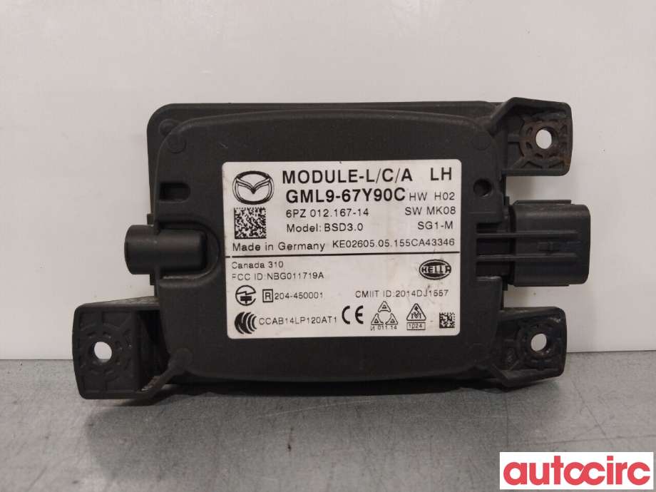 Sensor radar til Mazda 6 2015-2018 (Type III, Fase 2) (MAZDA|GML9-67-Y90G||GML967Y90G)