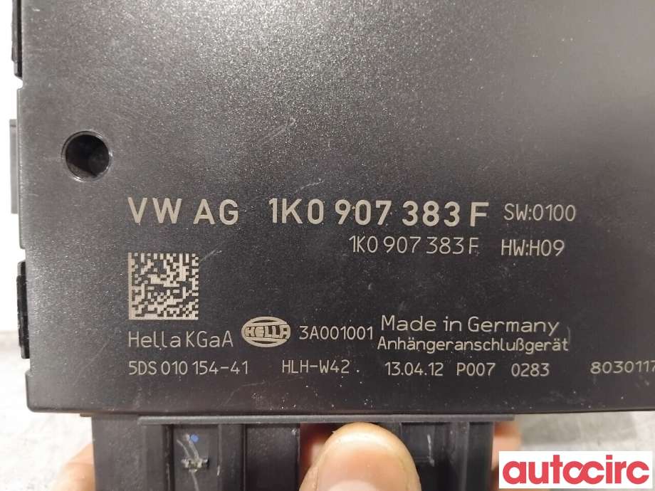 Styreenhet hengerfeste til VW Golf VI 2008-2012  (VOLKSWAGEN|1K0907383F|5DS010154-41)