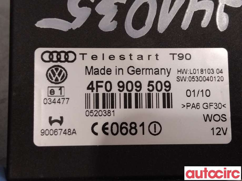 Styreenhet diverse til VW Golf VI 2008-2012  (VOLKSWAGEN|4F0909509B|7N0963513B)