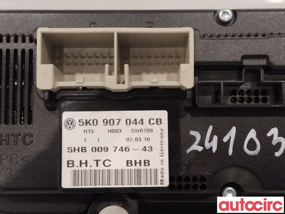 Varmeapparat betjening til VW Golf VI 2008-2012 (VOLKSWAGEN|5K0907044EC)