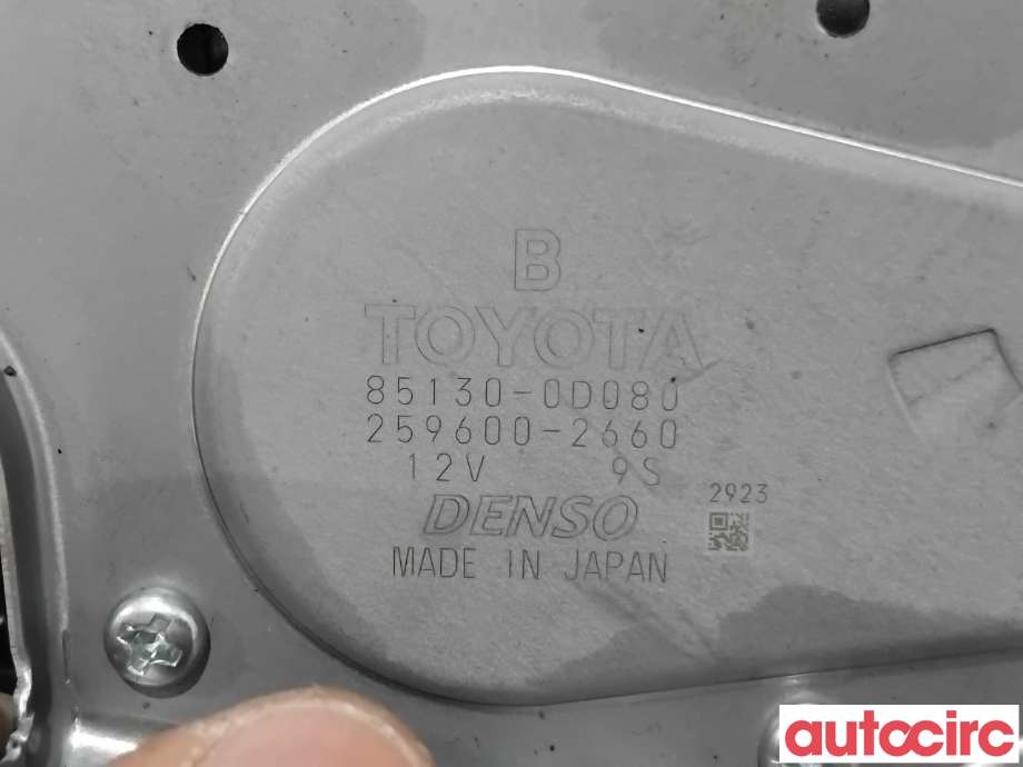 Viskermotor bakrute til Toyota Yaris 2014-2020 (Type III, Fase 2)  (TOYOTA|851300D080|259600-2660|85130-0D080)