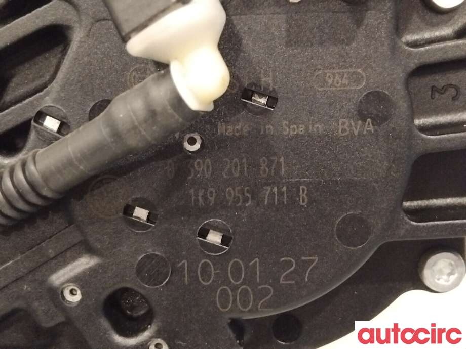 Viskermotor bakrute til VW Golf VI 2008-2012  (VOLKSWAGEN|1K9955711B)