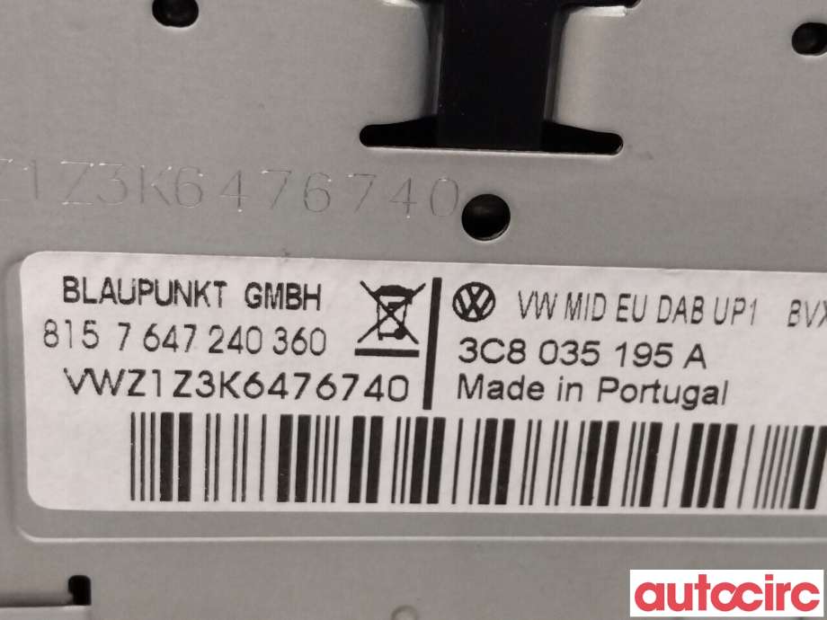 Bilstereo til VW Golf VI 2008-2012 (VOLKSWAGEN|3C0035279BX||3C0035279GX)