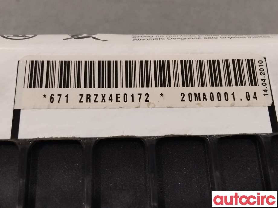 Airbag passasjer til VW Golf VI 2008-2012 (VOLKSWAGEN|1K0880204P|1K0880204L)