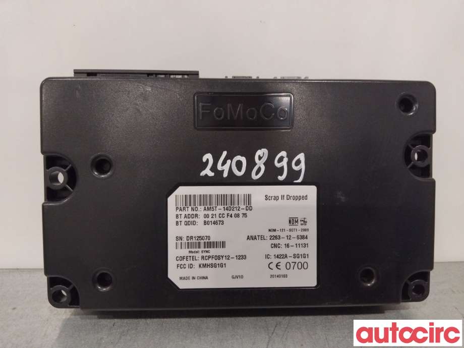 Styreenhet diverse til Ford Focus 2011-2014 (Type III, Fase 1)  (FORD|2016486|AM5T-14D212-DD|AM5T-14D212-RA)