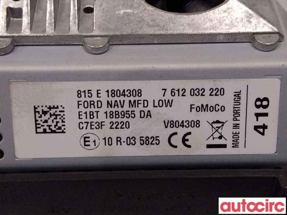 Instrument kjørecomputer til Ford Focus 2011-2014 (Type III, Fase 1)  (FORD|2013275|F1BT-18B955-DC)