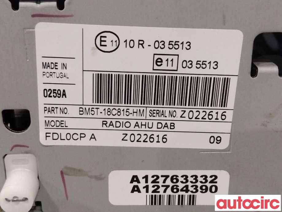 Bilstereo til Ford Focus 2011-2014 (Type III, Fase 1)  (FORD|1856020|DT1T-18C815-HN)