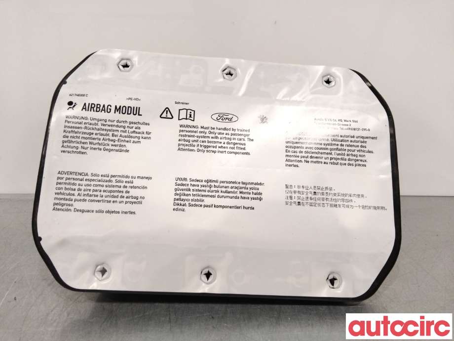 Airbag passasjer til Ford Focus, 2011-2014 (Type III, Fase 1)  (FORD|1901367)