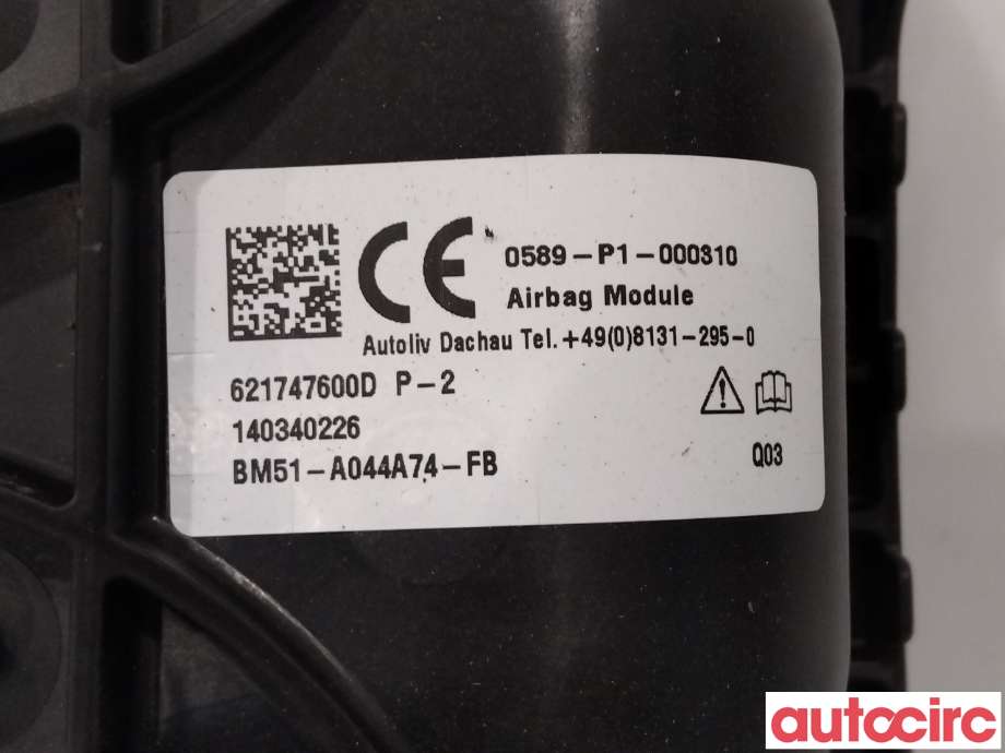 Airbag passasjer til Ford Focus 2011-2014 (Type III, Fase 1) (FORD|1901367|BM51-A044A74-FC)