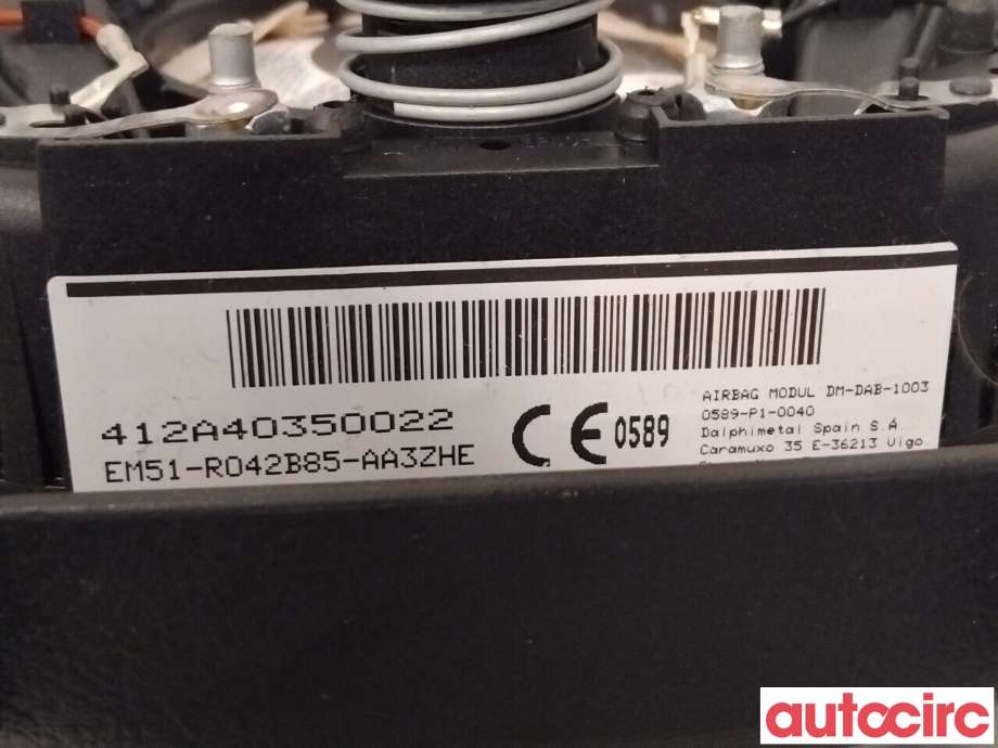 Airbag rattpute til Ford Focus 2011-2014 (Type III, Fase 1) (FORD|1792377|EM51-R042B85-AA3ZHE)