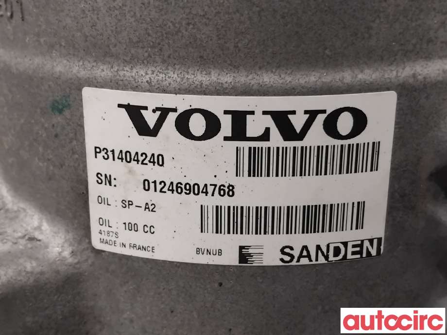 Aircondition kompressor til Volvo V90 / V90 CC / S90 2016-->>  (VOLVO|36003140|4187|31404240)