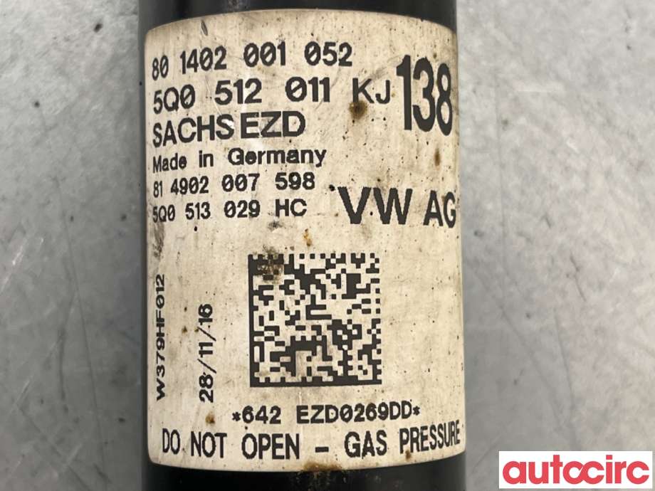 Støtdemper bak til VW Golf Sportsvan 2014-2018  (VOLKSWAGEN|5Q0513029HC|801402001052|5Q0512011KJ)