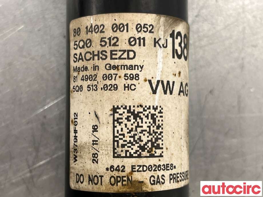 Støtdemper bak til VW Golf Sportsvan 2014-2018  (VOLKSWAGEN|5Q0513029HC|801402001052|5Q0512011KJ)