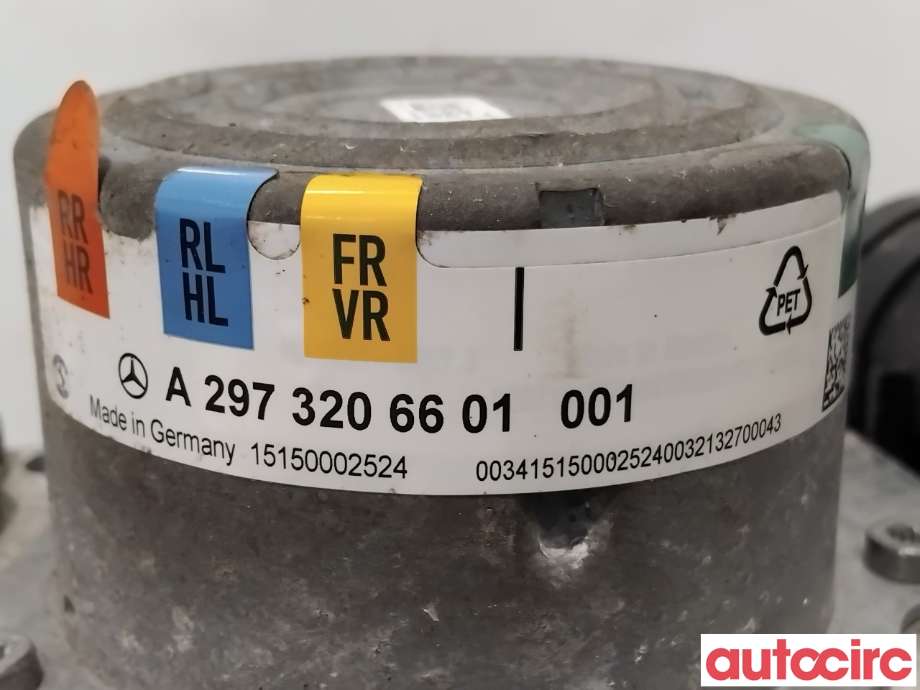 Kompressor nivå/luft til Mercedes EQS 2021-->> (V297) (V297) (MERCEDES|A2973206701|100904-54213|A2973203302)